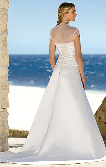 Orifashion HandmadeModest Beach Bridal Gown / Wedding Dress BE00